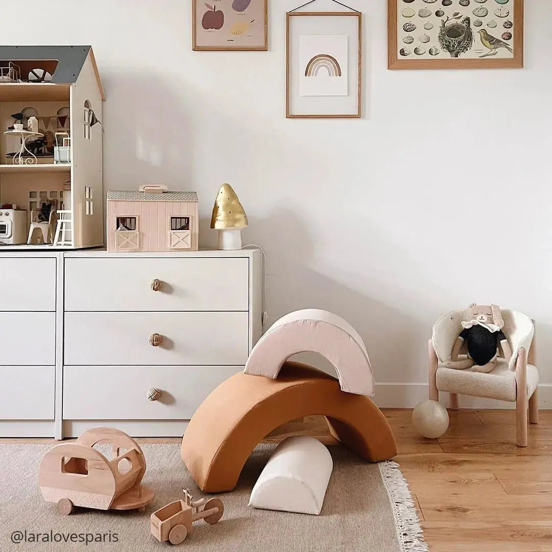 CHARLIE CRANE - Set De Jeu En Mousse Arc - en - ciel MILO Camel