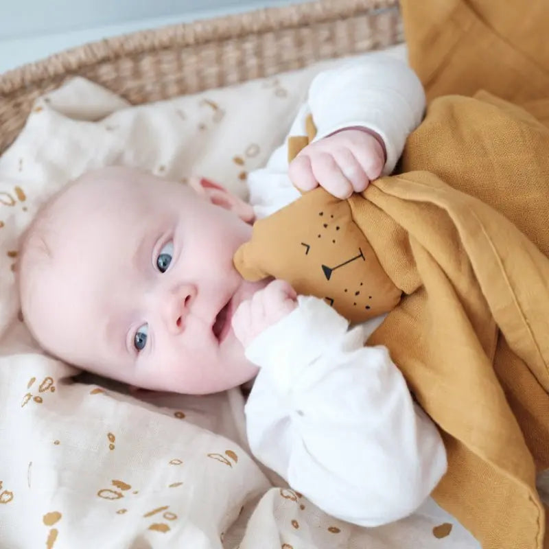 FABELAB - Doudou Ours - Ocre