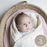 FABELAB - Maxi Lange en Coton Biologique - Rainbow Sky 120 x 120 cm