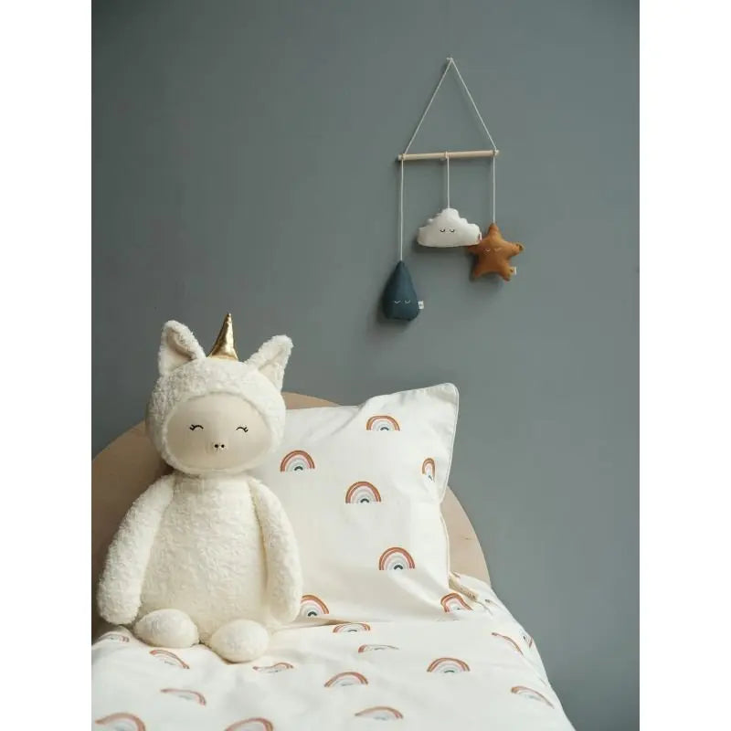 FABELAB - Parure De Lit Arc - en - Ciel - 2 Tailles