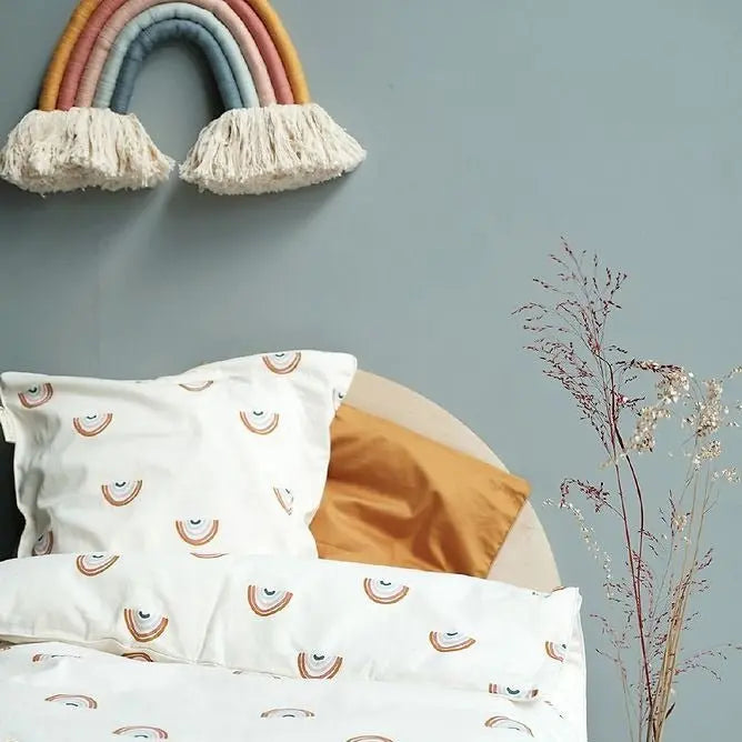 FABELAB - Parure De Lit Arc - en - Ciel - 2 Tailles