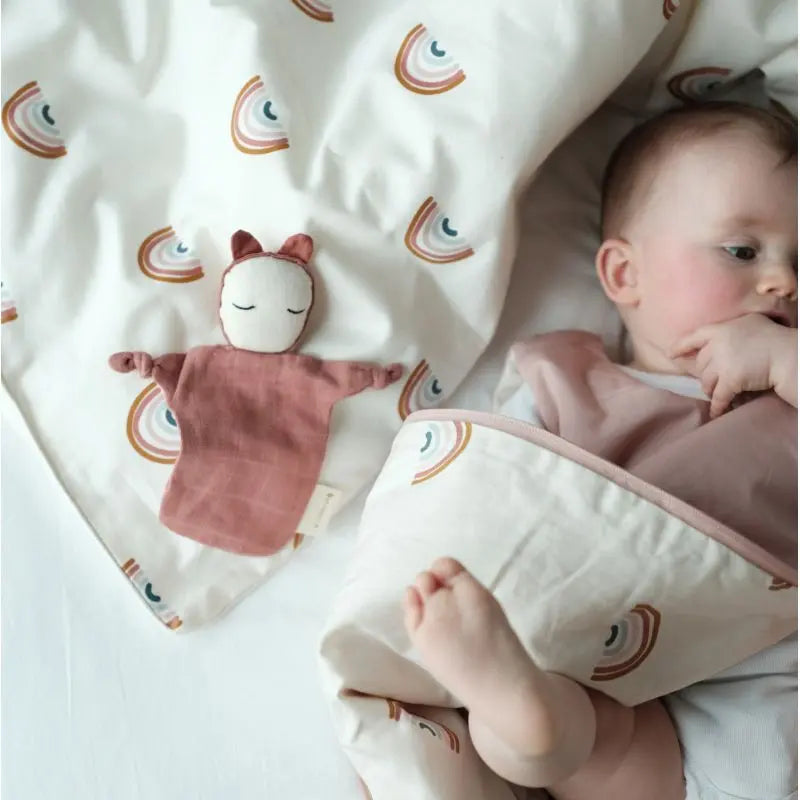 FABELAB - Parure De Lit Arc - en - Ciel - 2 Tailles