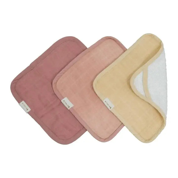 FABELAB - Set de 3 Gants De Toilette - Pastel Flower