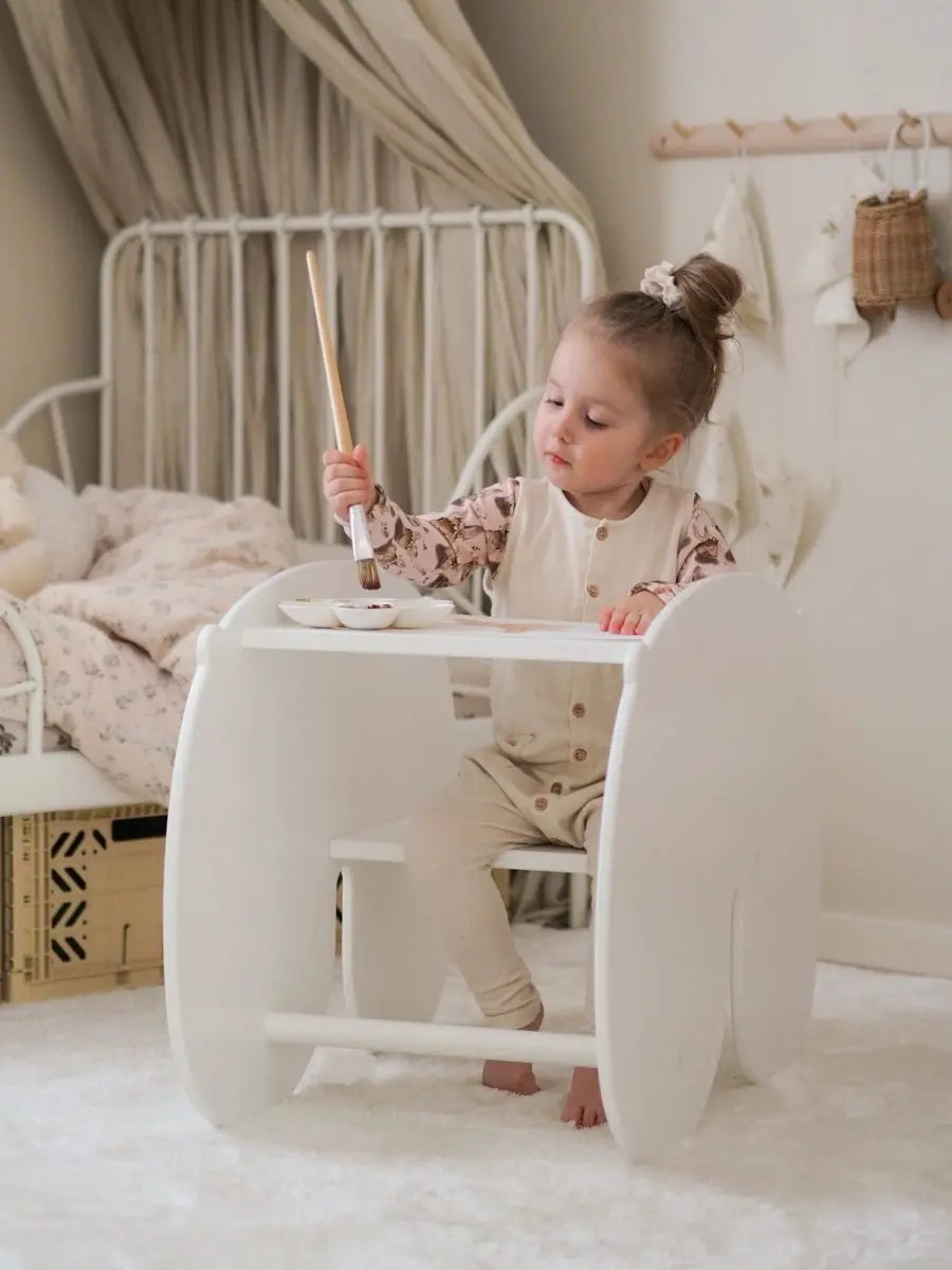 FITWOOD - Cheval À Bascule NUPPU Blanc