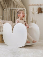 FITWOOD - Cheval À Bascule NUPPU Blanc