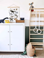 FITWOOD - Mini Anneaux De Gymnastique - Bois Et Sangles Blanches