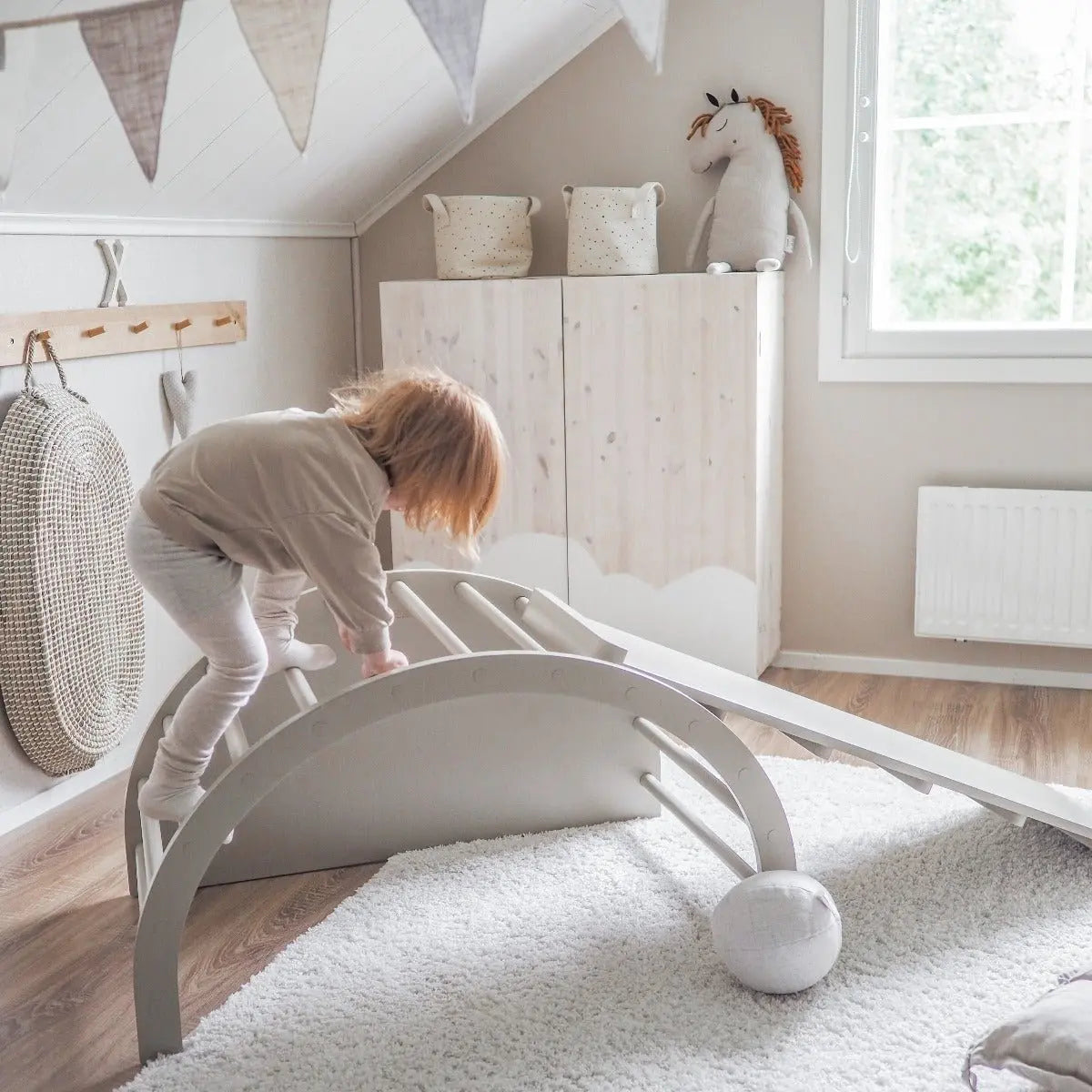 FITWOOD - Rampe de Toboggan TUOHI - Beige