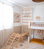 FITWOOD - Taimi Mini - Barres Murales Cadre Blanc - Barres De Bouleau