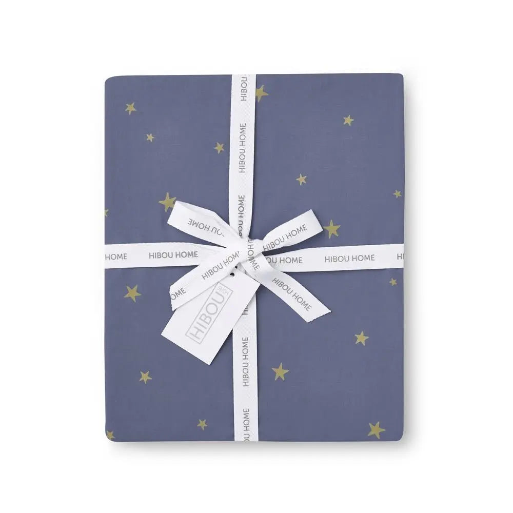 HIBOU HOME - Parure de Lit Ciel étoilé - Indigo/or