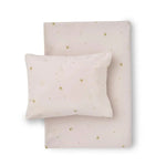 HIBOU HOME - Parure de Lit Couronnes - Rose Pâle/or