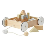 KID'S CONCEPT - Chariot Avec Blocs En Bois