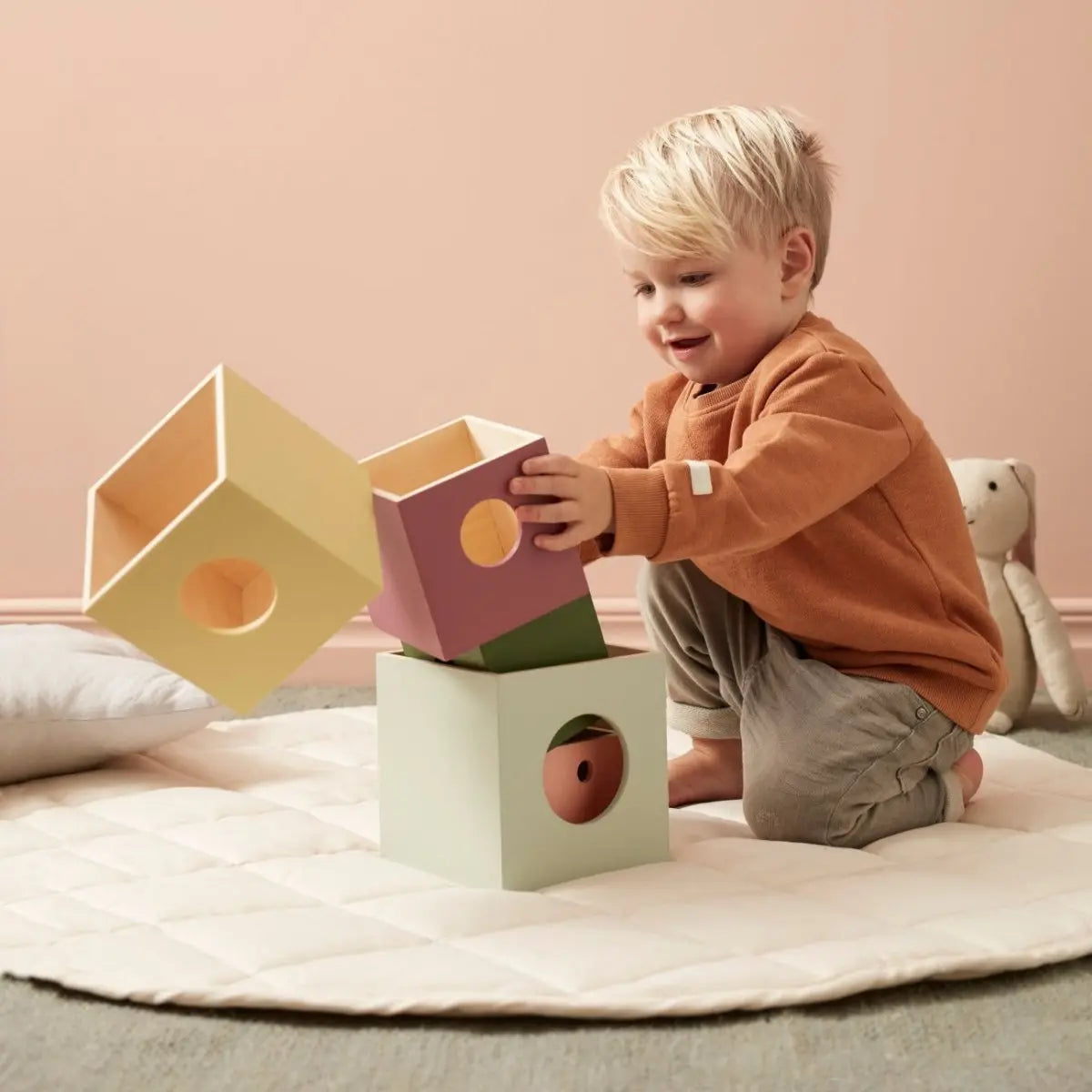 KID'S CONCEPT - Cubes En Bois 5 Pièces Edvin