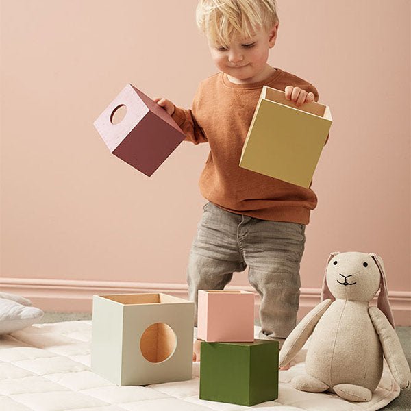 KID'S CONCEPT-Cubes En Bois 5 Pièces Edvin-Les Petits