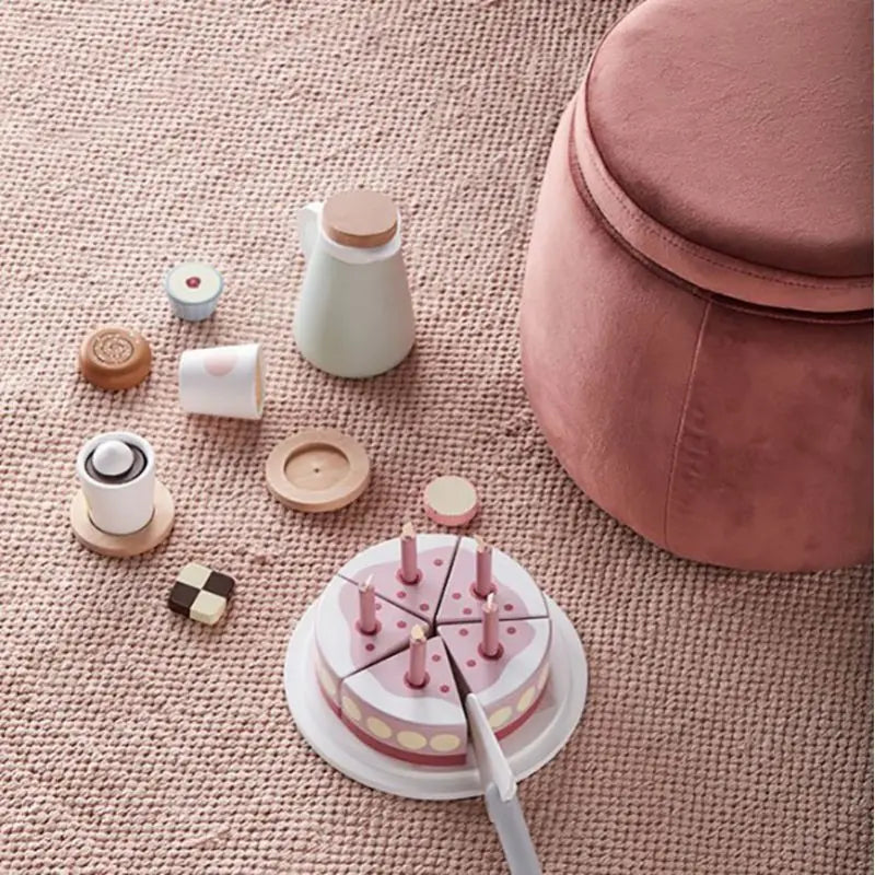 KID'S CONCEPT - Gâteau D'anniversaire Rose En Bois