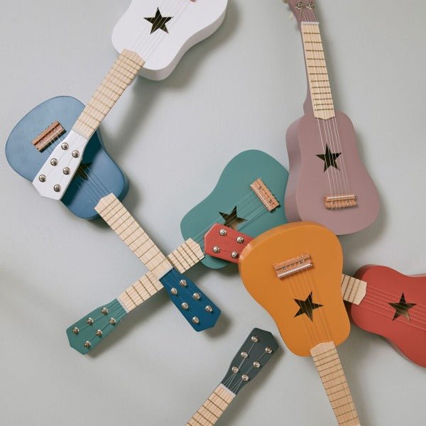 KID'S CONCEPT-Guitare En Bois Rouge-Les Petits