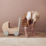 KID'S CONCEPT - Landau De Poupée Naturel, Avec Ensemble De Lit