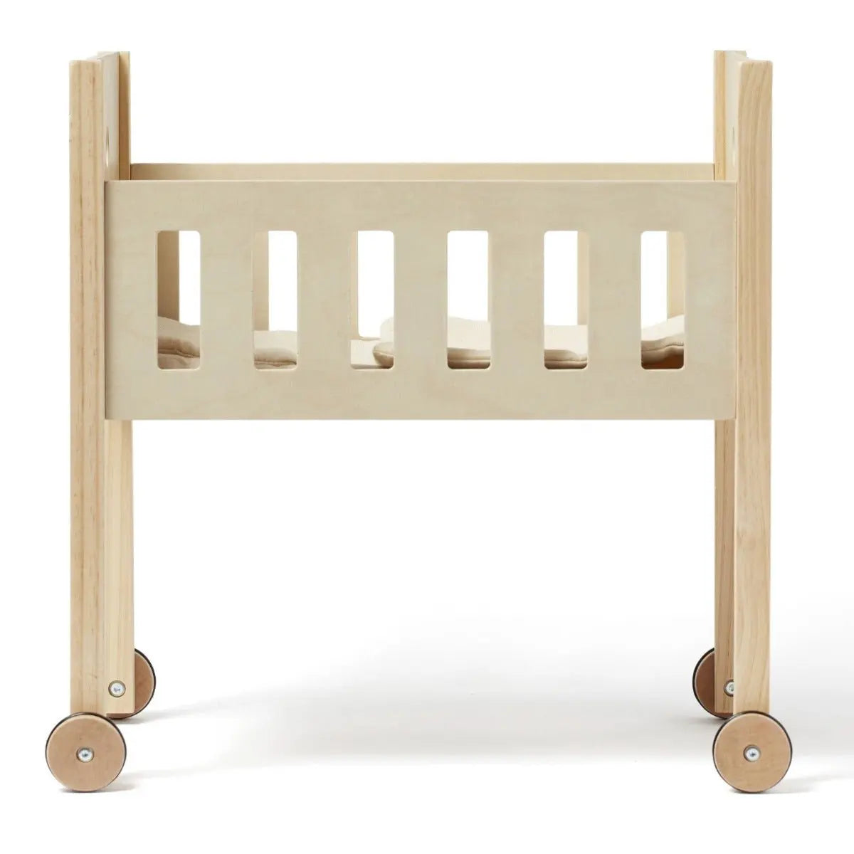 KID'S CONCEPT - Lit De Poupée Nature en Bois Avec Literie