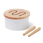 KID'S CONCEPT - Mini Tambour En Bois Blanc