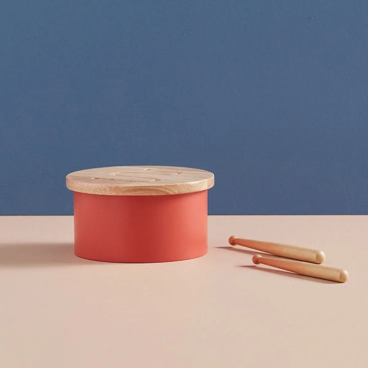 KID'S CONCEPT - Mini Tambour En Bois Rouge