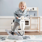 KID'S CONCEPT - Scooter à Bascule Enfant - Gris/Blanc