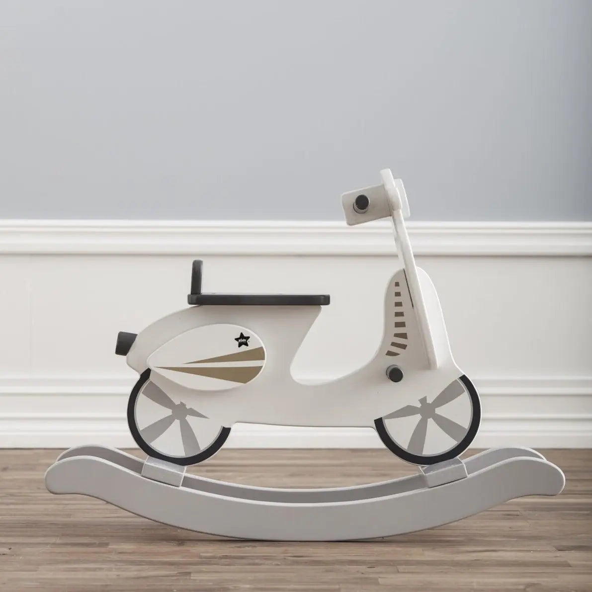KID'S CONCEPT - Scooter à Bascule Enfant - Gris/Blanc