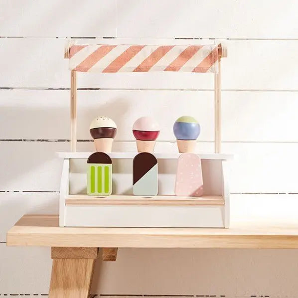 KID'S CONCEPT - Stand de Glaces en Bois Bistro (7 pièces)