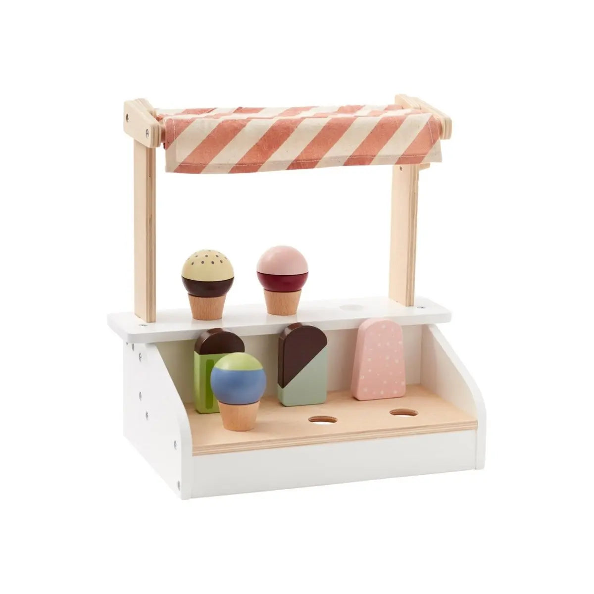 KID'S CONCEPT - Stand de Glaces en Bois Bistro (7 pièces)