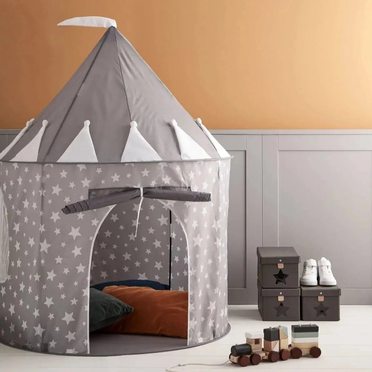 KID'S CONCEPT-Tente De Jeu - Etoile Gris-Les Petits