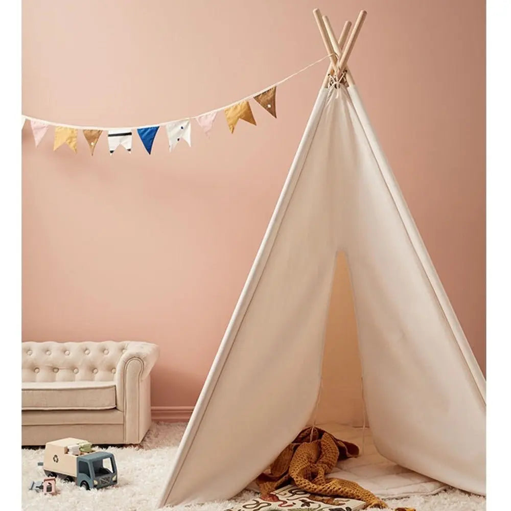 KID'S CONCEPT-Tente Tipi - Blanc Cassé-Les Petits