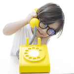 KIKO+ & GG*-Téléphone Rétro En Bois - Jaune-Les Petits