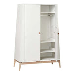 LEANDER - Armoire Luna, Large, Blanc/chêne