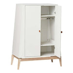LEANDER - Armoire Luna, Small, Blanc/chêne