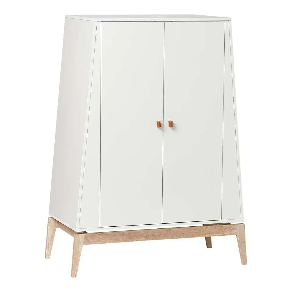 LEANDER - Armoire Luna, Small, Blanc/chêne