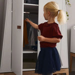 LEANDER - Armoire Luna, Small, Gris/chêne