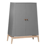 LEANDER - Armoire Luna, Small, Gris/chêne