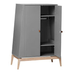 LEANDER - Armoire Luna, Small, Gris/chêne