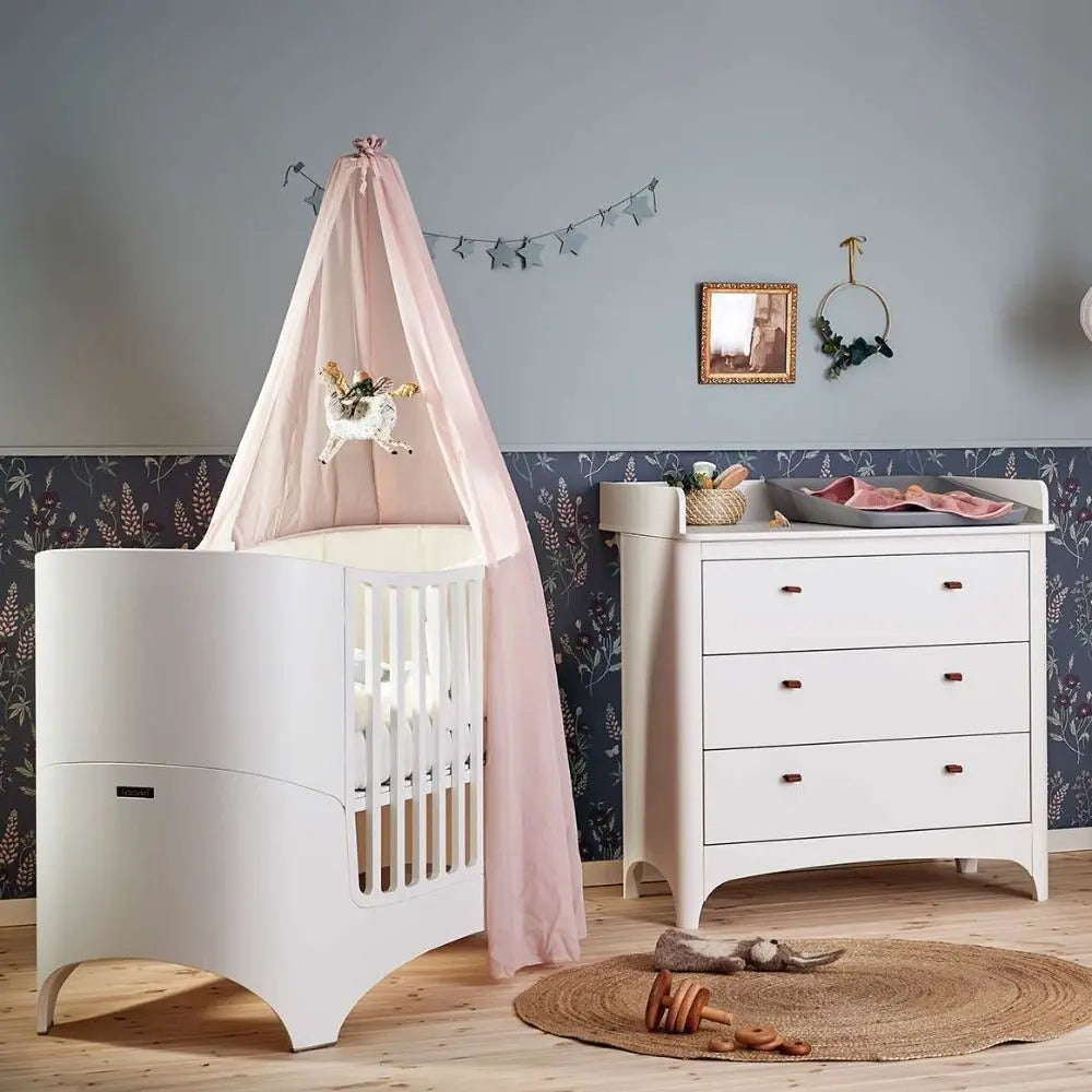 LEANDER - Commode 3 Tiroirs Classic, Blanc