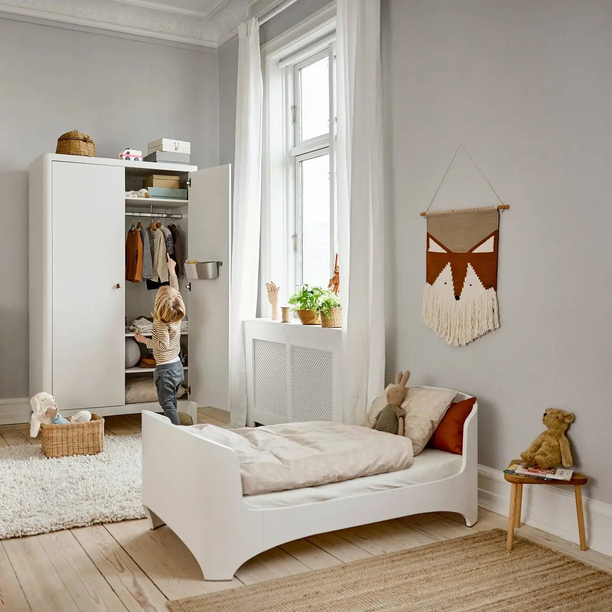 LEANDER - Lit Bébé - Junior Évolutif, Classic 0 - 7 Ans, Blanc