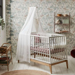 LEANDER - Lit Bébé Luna, 120cm, Blanc/chêne