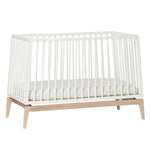 LEANDER - Lit Bébé Luna, 120cm, Blanc/chêne