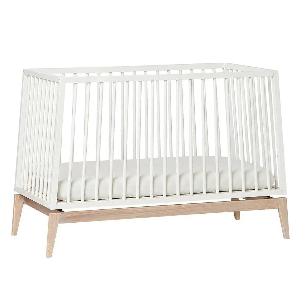 LEANDER - Lit Bébé Luna, 120cm, Blanc/chêne