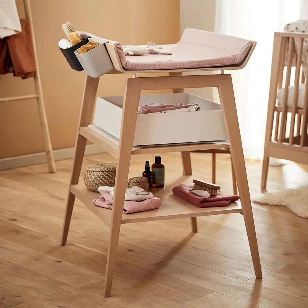 LEANDER - Table À Langer Linea Avec Matelas, Hêtre