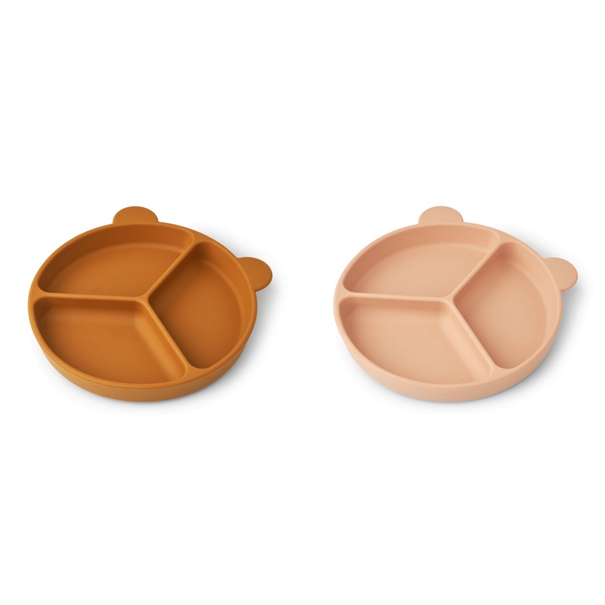 LIEWOOD - Set De 2 Assiettes à Compartiments Avec Ventouse Stacy - Rose