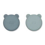 LIEWOOD - 2 Bols À Compartiment Connie - Blue Whale Mix