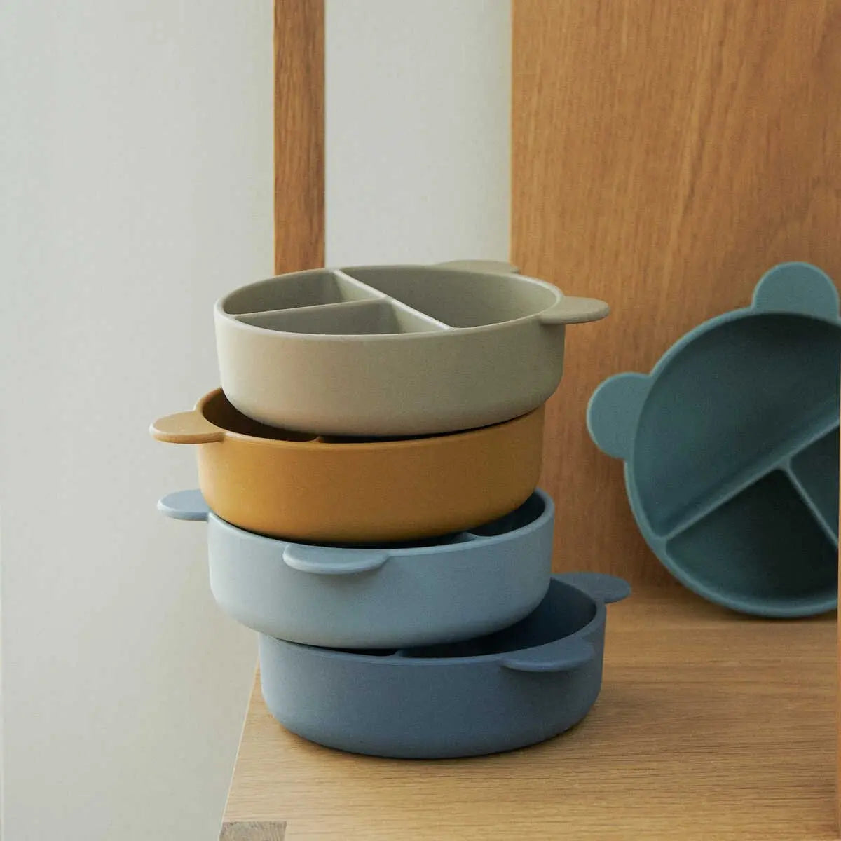 LIEWOOD - 2 Bols À Compartiment Connie - Blue Whale Mix