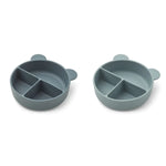 LIEWOOD - 2 Bols À Compartiment Connie - Blue Whale Mix