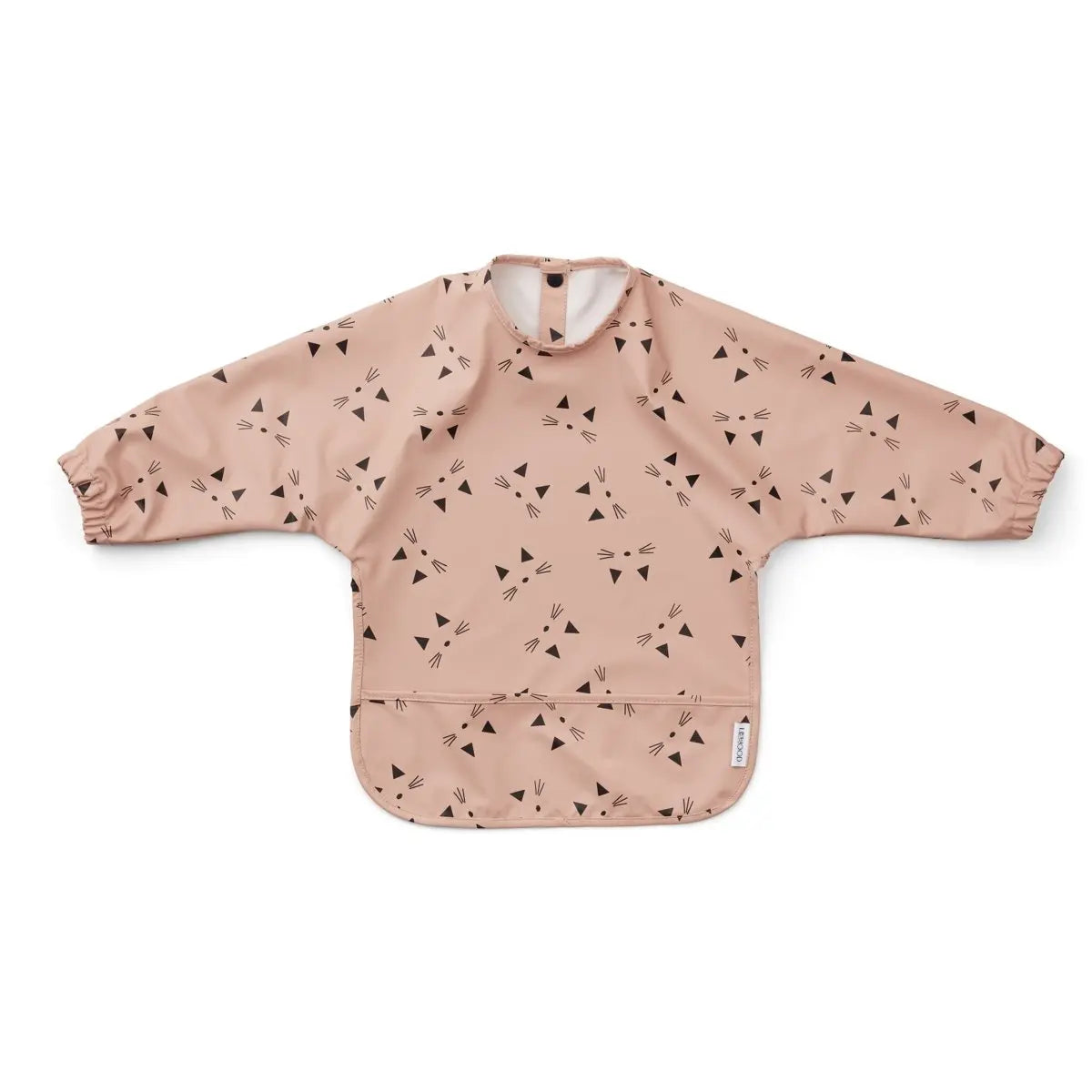 LIEWOOD - Bavoir Manches Longues Merle - Chat Rose