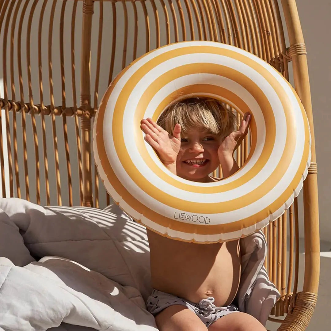 LIEWOOD - Bouée de Bain Enfant Baloo - Golden Caramel Stripe