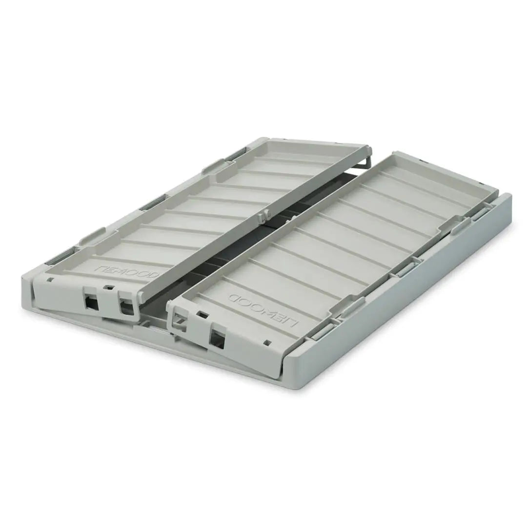 LIEWOOD - Caisse de Rangement Pliable Taille L - Bleu Dove