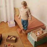 LIEWOOD - Caisse de Rangement Pliable Weston L - Rose Toscane